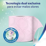 Colcasa Care & Protect 3 X 12 toalettpapper med luktblocksteknologi, neutraliserar dåliga lukter, 36-rullars paket, 3-lagers, fräscht doftande rosa rullar