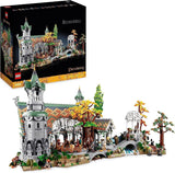 LEGO Icons The Lord of the Rings: Rivendell - Vuxensamling och displayset med 15 unika minifigurer inklusive Gandalf, Legolas, Aragorn och Frodo exklusivt på Amazon - 10316 byggset Besuche den LEGO-Store Single