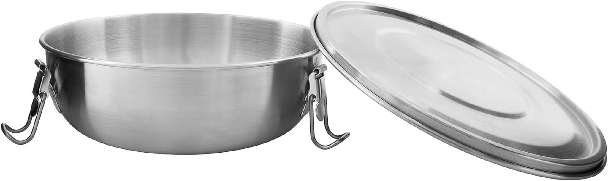 Tatonka Matskål - Matbehållare / skål i rostfritt stål - Med lock, fästklämmor och volymskala - 0,5L / 0,75L / 1L volym Matförvaringslådor Naty Shop 0,75 liter