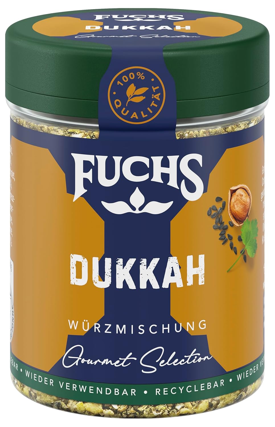 Fuchs Spices Gourmet Selection Mellanöstern/Afrika - Couscous och Bulgur Spice Mix Påfyllningsbar kryddmix för kryddning Bulgurrätter Vegansk 55g