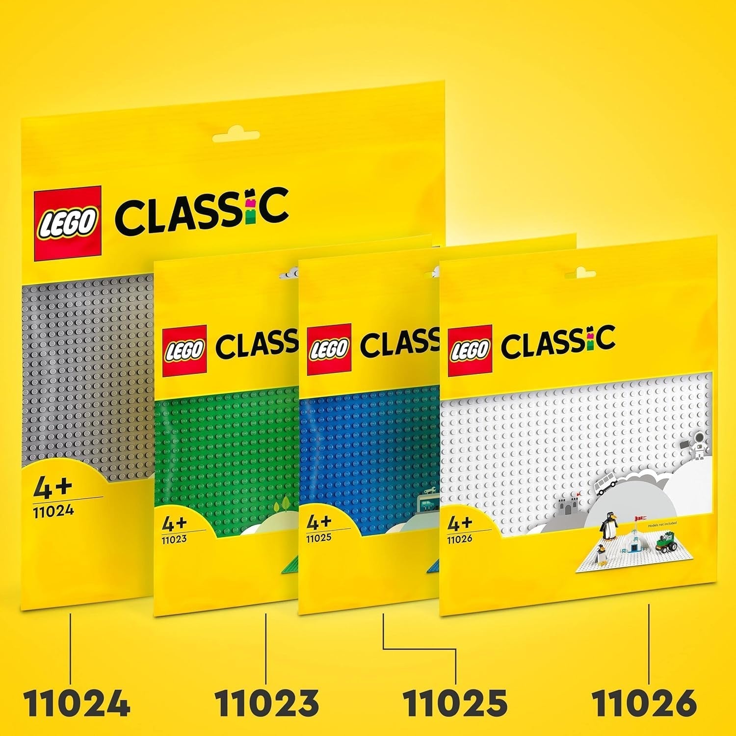 LEGO 11026 klassisk vit byggkloss fyrkantig bottenplatta med 32X32 fördjupningar som grundset Byggset för byggleksaker Besuche den LEGO-Store