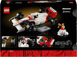 LEGO Icons Mclaren MP4/4 & Ayrton Senna modellbilset, F1 racingbilsats för vuxna med racerminifigur, samlarobjekt, presentidé för män, kvinnor, honom och hennes 10330 byggset Besuche den LEGO-Store