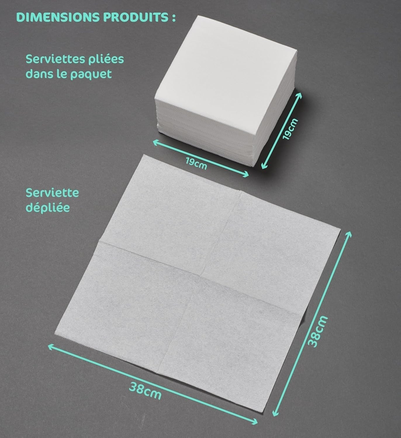 - Tex Touch pappersservetter - Svarta - Fsc®-certifierade servetter - Återvinningsbara och biologiskt nedbrytbara - Set med 40 stora svarta servetter 38 X 38 Cm