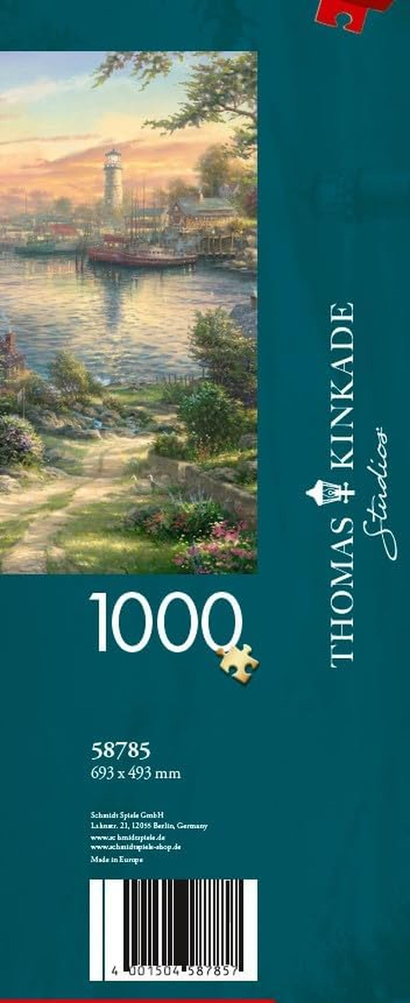 Schmidt Spiele 58785 Thomas Kinkade, New England Harbor, pussel 1000 bitar, färgat Puzzle Naty Shop