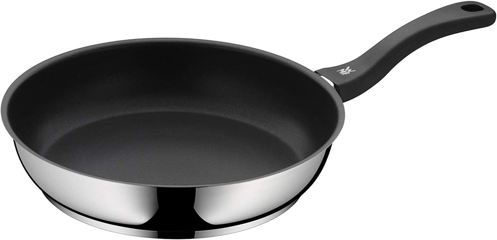 WMF Devil pan 28 cm, induktionspanna, Cromargan rostfritt stål, plasthandtag Grytor och kastruller Naty Shop Lämplig för induktion