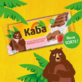 Kaba mjölkchoklad med jordgubbsgrädde, fylld chokladkaka, 90 g bar, smält-i-munnen choklad med jordgubbsfruktig grädde och Kaba originalsmak (förpackning med 2)