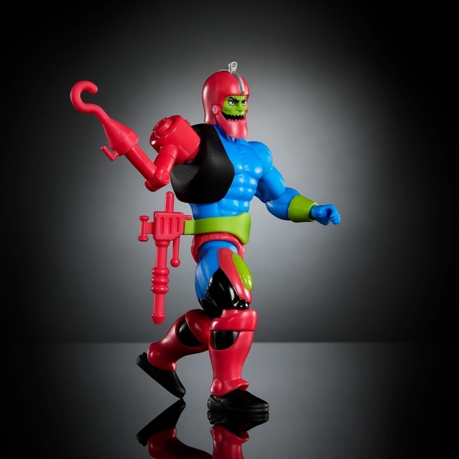 Masters of the Universe Origins Actionfigur Trap Jaw Samlarfigur, ca. 14 cm stor populär MOTU-skurkleksak med 16 rörliga leder och tillbehör, HYD41, [Multicolor] Actionfigurer Naty Shop