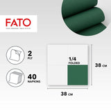 - Mjukhet och mjukhet Engångspappersdukar 40-pack vävnader Storlek 38X38 4-vikt 2-lagers skogsgrönt 100 % rent cellulosapapper Fsc-certifierat (2-pack)