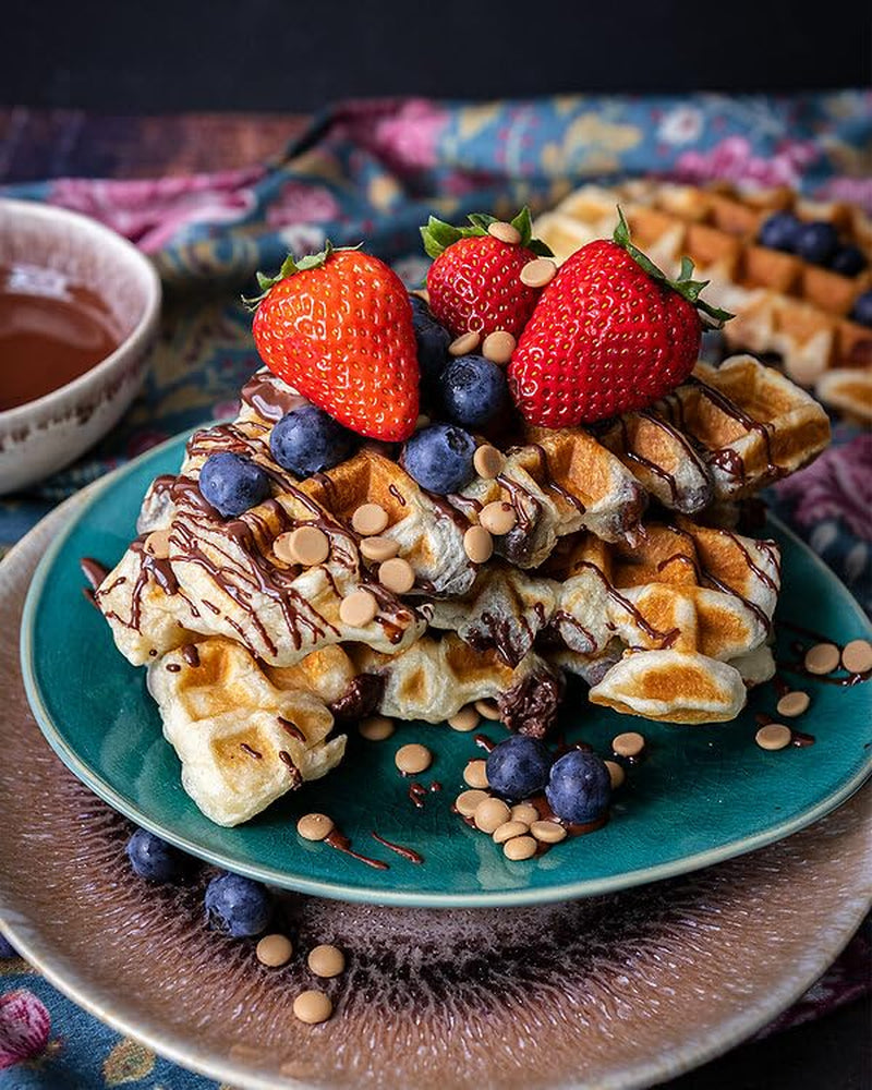 RUF Waffel-Mix, Großpackung, Grundmischung Zur Herstellung Von Waffeln Im Waffeleisen, Für Großküchen, Kantinen, Hotell och restauranger, 1 X 2500G Mix för bakning och matlagning Naty Shop