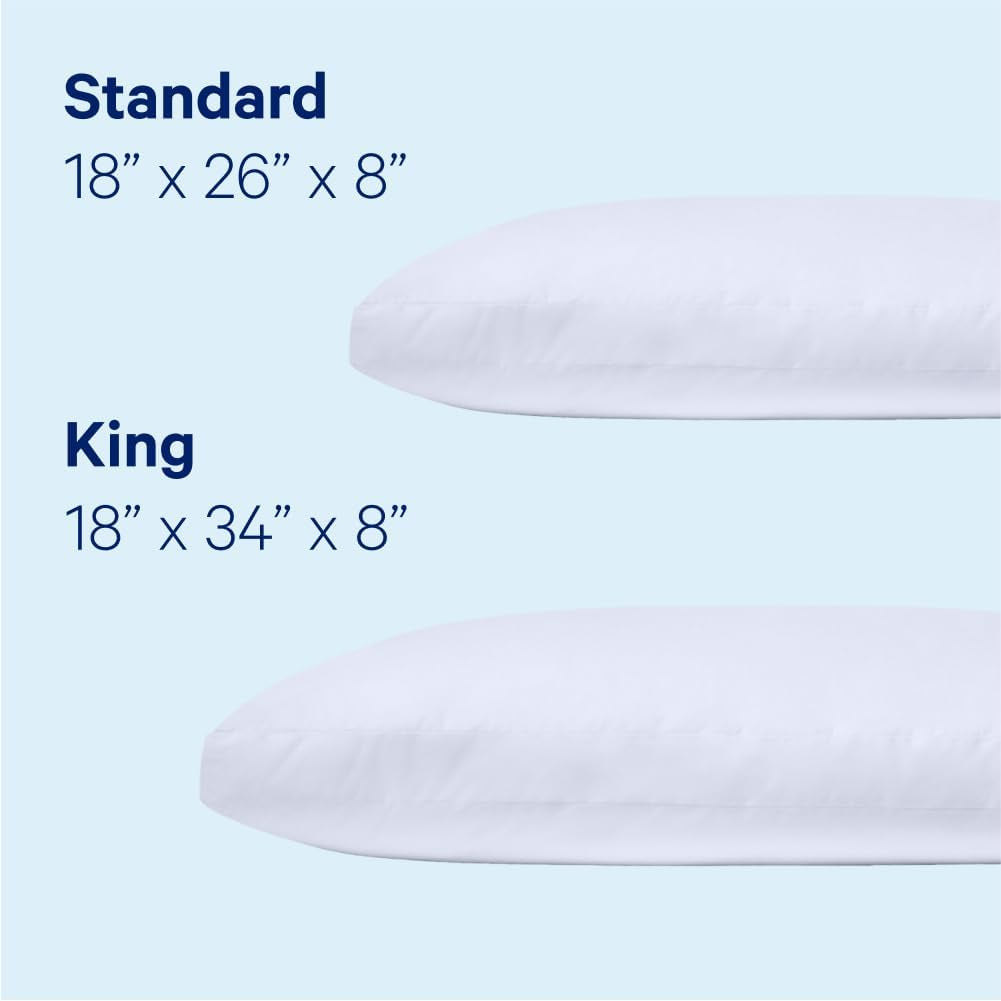 Casper Sleep Essential Kudde för att sova, King, White Naty Shop Standardkuddar