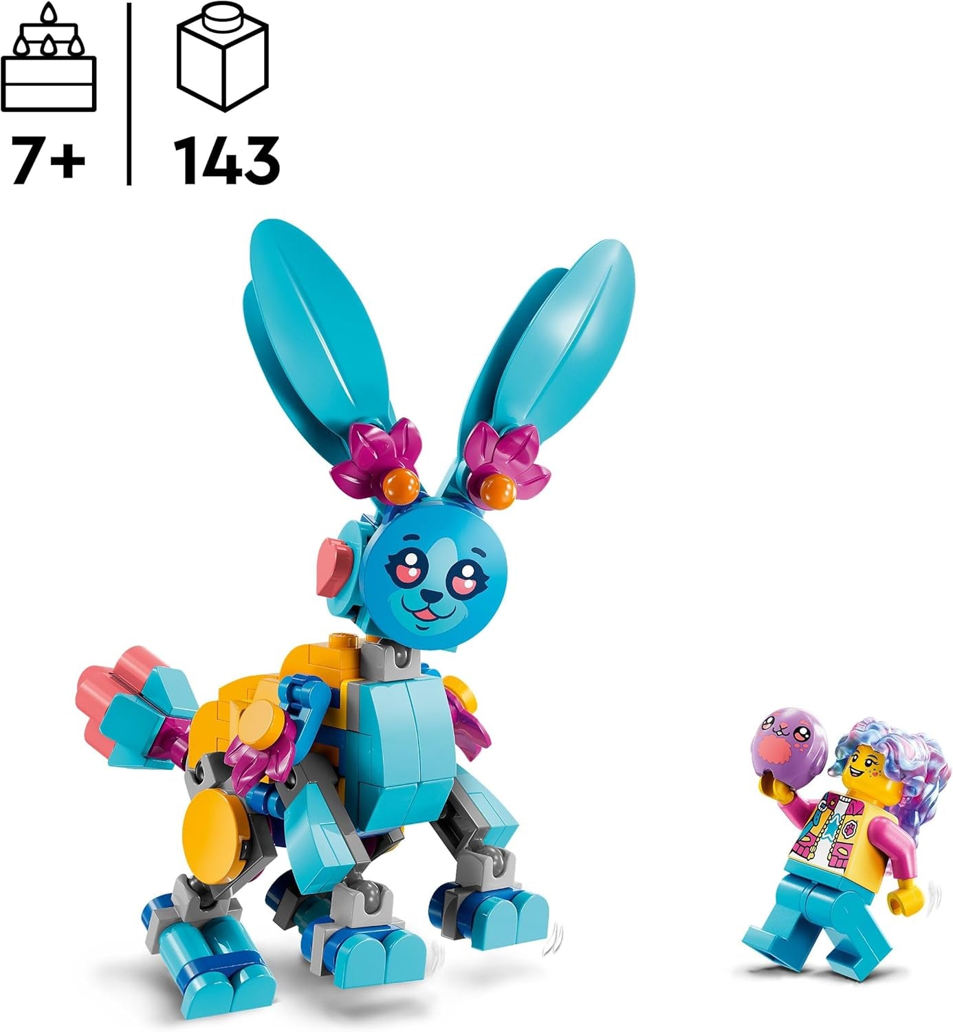 LEGO Dreamzzz Bunchus Creative Animal Adventures Barnleksakskanin 20-i-1 Fantasy-lekset med minifigur Izzie Present för flickor och pojkar 7 år gamla 71488 Byggset Besuche den LEGO-Store
