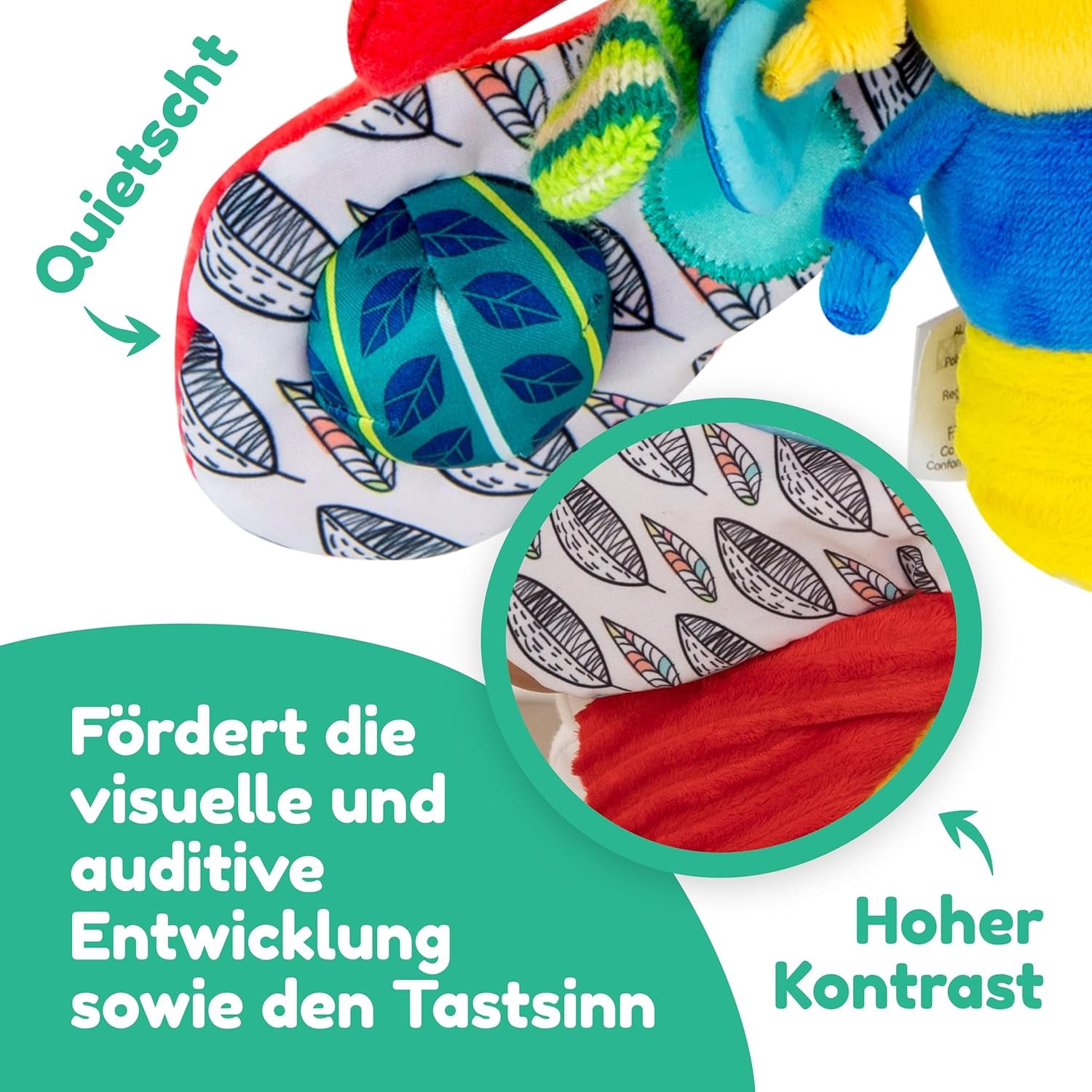 Lamaze babyleksak "Freddie the Firefly" Clip & Go, högkvalitativ leksak för småbarn, grepphänge för att stärka relationen mellan föräldrar och barn, från 0 månader, flera färger Bebe Toys Naty Shop