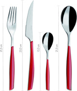 BUGATTI, Glamour, Bestickset för 6, 24 delar rostfritt stål 18/10 Naty Shop