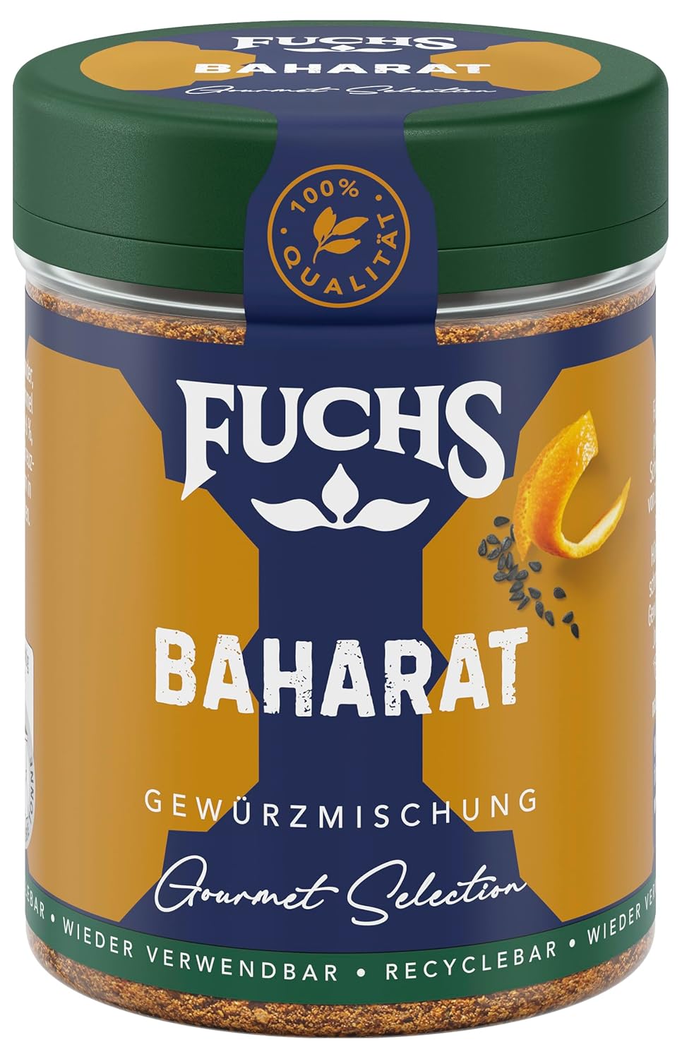 Fuchs Spices Gourmet Selection Mellanöstern/Afrika - Couscous och Bulgur Spice Mix Påfyllningsbar kryddmix för kryddning Bulgurrätter Vegansk 55g