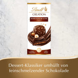 Lindt Creation Hazelnut De Luxe Bar - Mörk choklad med knapriga hasselnötter i en krämig fyllning