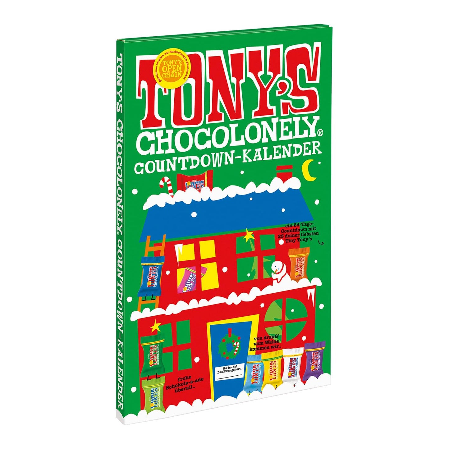 Tony's Chocolonely Fairtrade belgisk chokladadventskalender - 24 dagar, 10 läckra varianter