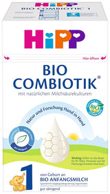 Mjölkformel med ekologisk mjölk Hipp PRE BIO Combiotik, förpackning om 4 (4 x 600 g) Naty Shop