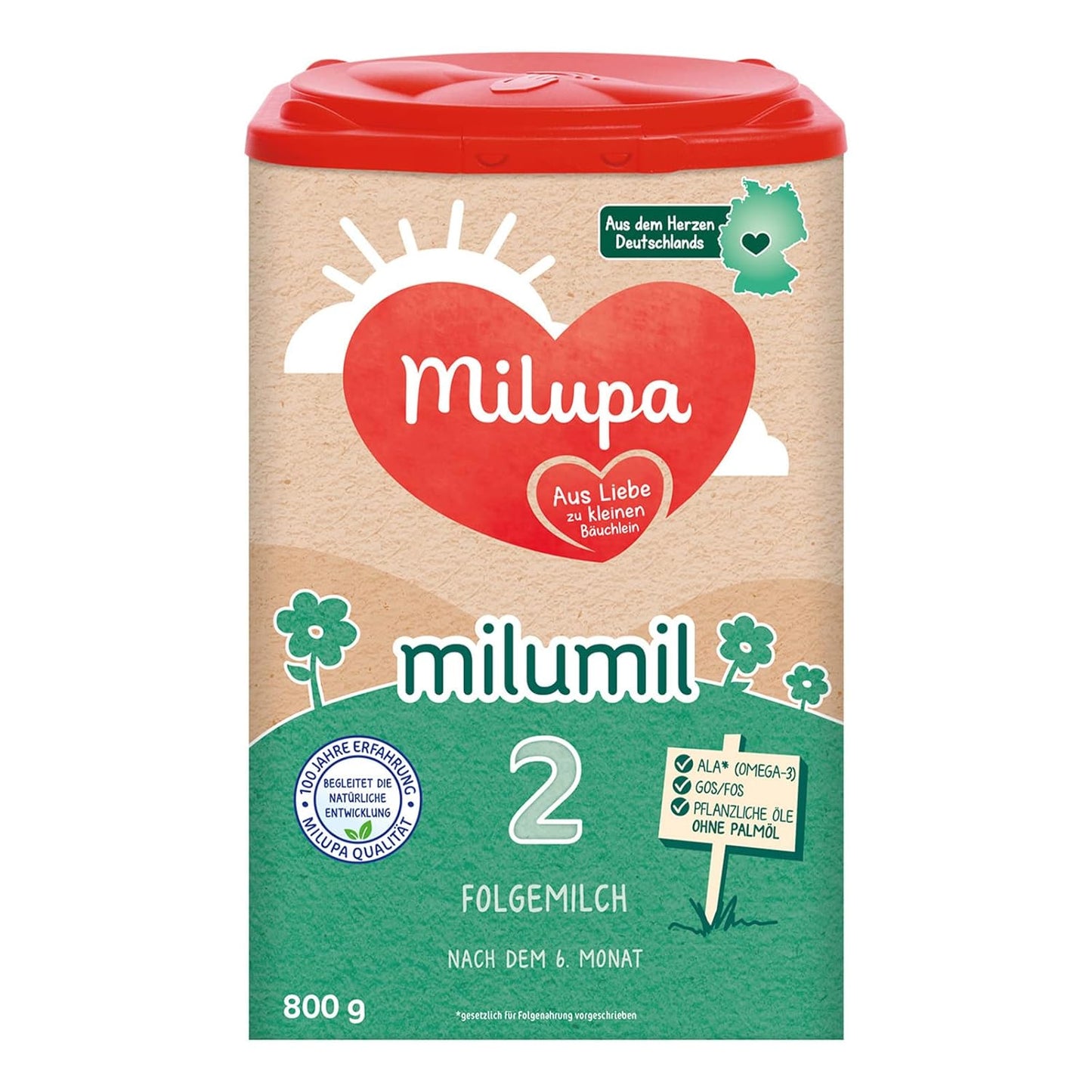 Milupa Milumil Pre, Mjölkpulver för bebisar - Med viktiga näringsämnen och utan palmolja - 800 g Naty Shop 800 gram Milumil 2