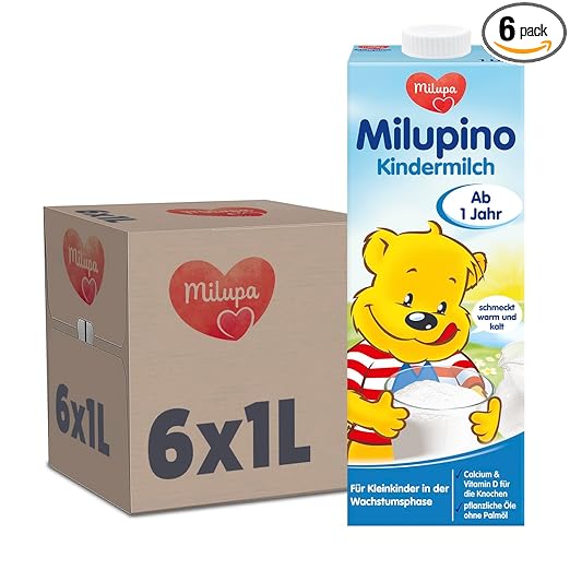 Milupino babymjölk färdig att dricka (6X1L), från 1 år, för små barn i tillväxtfasen Naty Shop