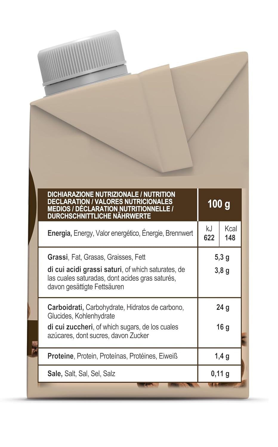 Gimoka Caffe Latte Cream Laktosfri Glutenfri Inga konserveringsmedel
