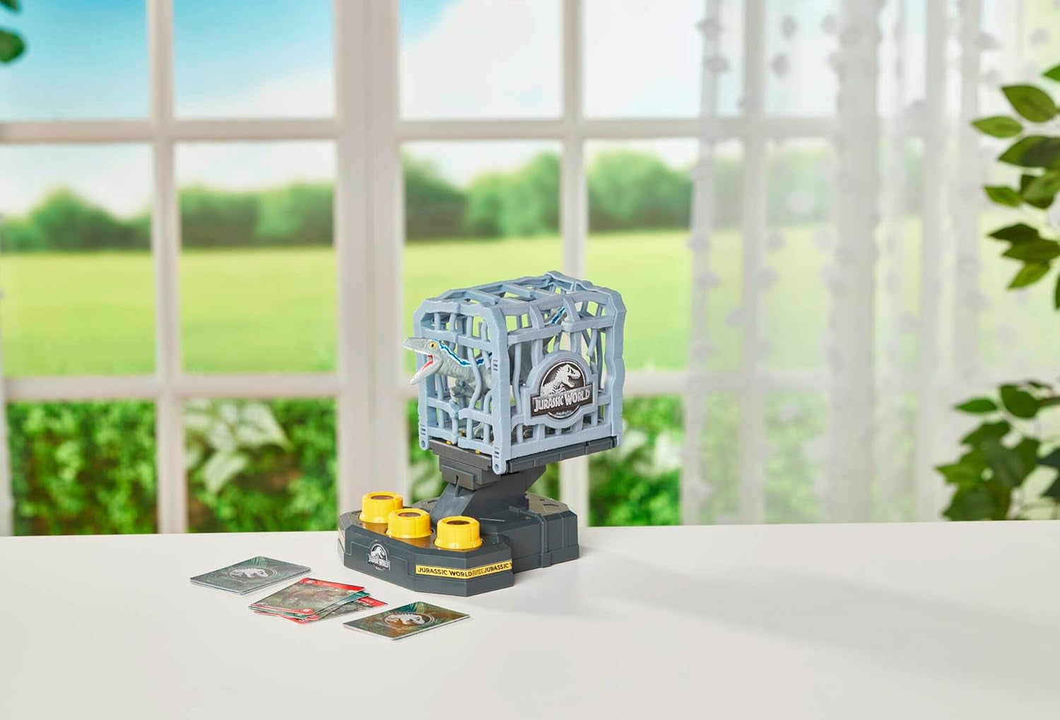 EPOCH-spel, Jurassic World - Cage Breaker, 7523, Dinosaur Toy, Brädspel för barn från 4 år och uppåt