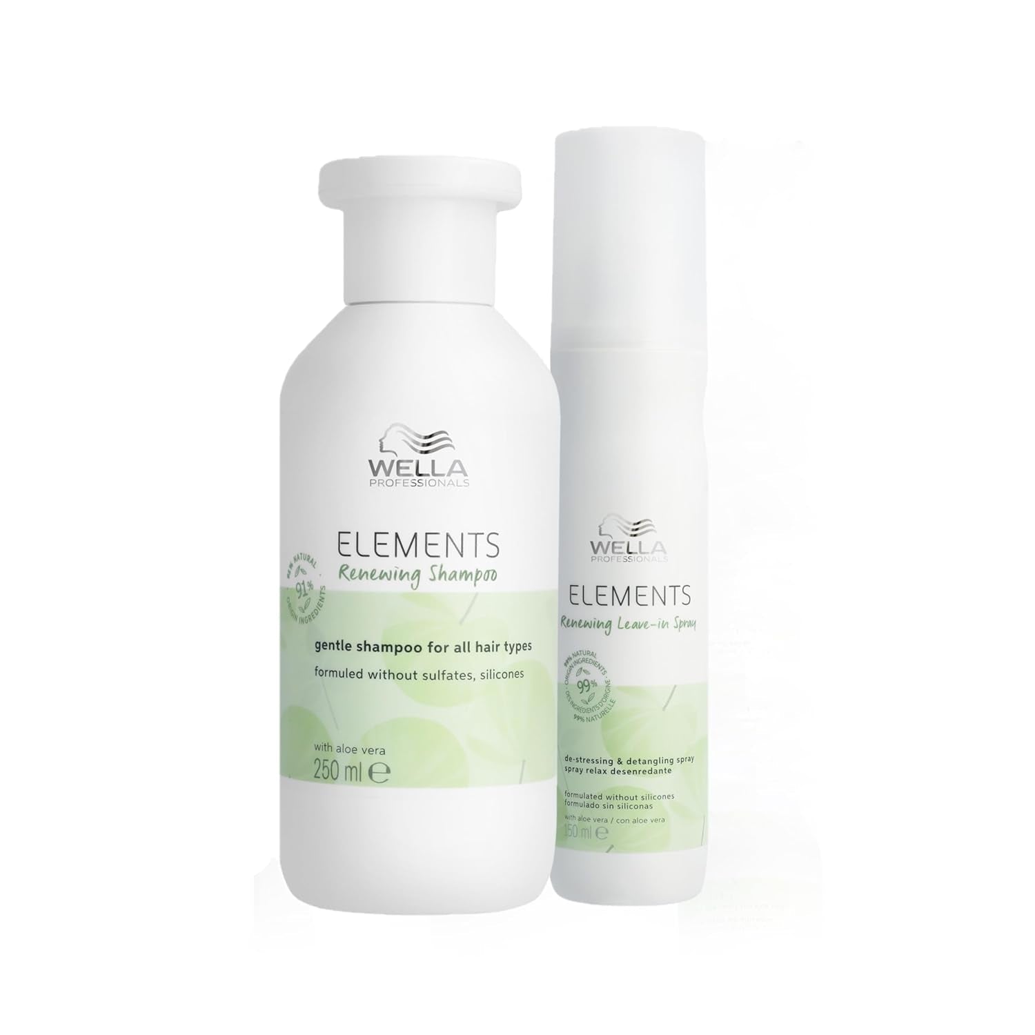 Wella Professionals Elements - naturlig vård för torrt, skadat hår och känslig hårbotten - balsam, mask och leave-in spray med antioxidanter och olivessens Naty Shop Spray Hair Mask 150ml