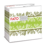 Fato - Torra pappersservetter, airlaid, textileffekt, paket med 50 servetter, 40X40 vikta i 4-format, Tropicana Decor