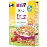 HiPP Bio Beeren-Müesli (8 x 200g), ab 12. Monat, ohne Zuckerzusatz, besonders fine Stückchen - leicht zu chewen, i bästa bio-Qualität