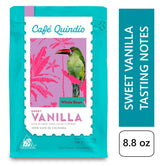Cafe Quindio Specialty Coffee - 100 % Arabica kaffebönor, Colombia - med naturliga toner av söt vanilj (250g) - perfekt för filterkaffe, portafiltermaskiner eller fransk press