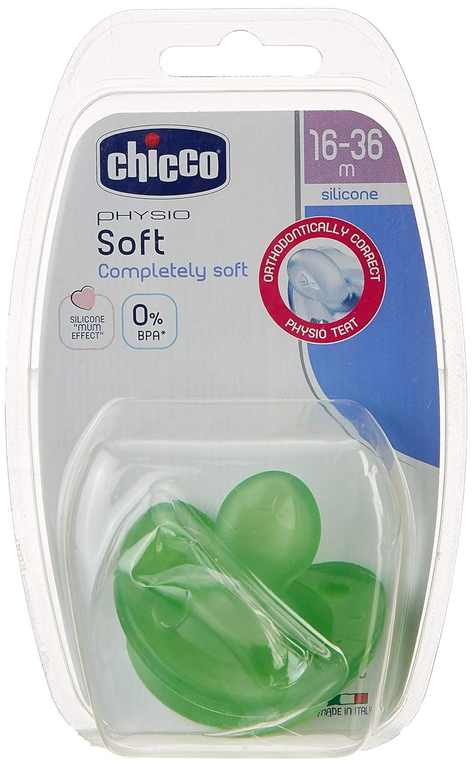 Chicco Napp 'Physio Soft', 12 månader+, silikon, 1 styck, blandade färger