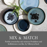 som. av Villeroy & Boch – Crafted Cotton Dinner-Set 4 teilig Weiß, Spülmaschinenfest, Mikrowellensicher, Geschirrset, Tafelservice Modern, Speiseteller, Tiefe Teller, Pottery-Look, Premium Porzellan
