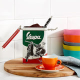 Nostalgic-Art Retro Coffee Box, 1,3 L, Vespa - Italiensk klassiker - Presentidé för skoterfans, Original Licensierad produkt (OLP), Vintage Design Workshop Decoration, Vintage Design Workshop Decoration Mat Förvaringslådor Naty Shop