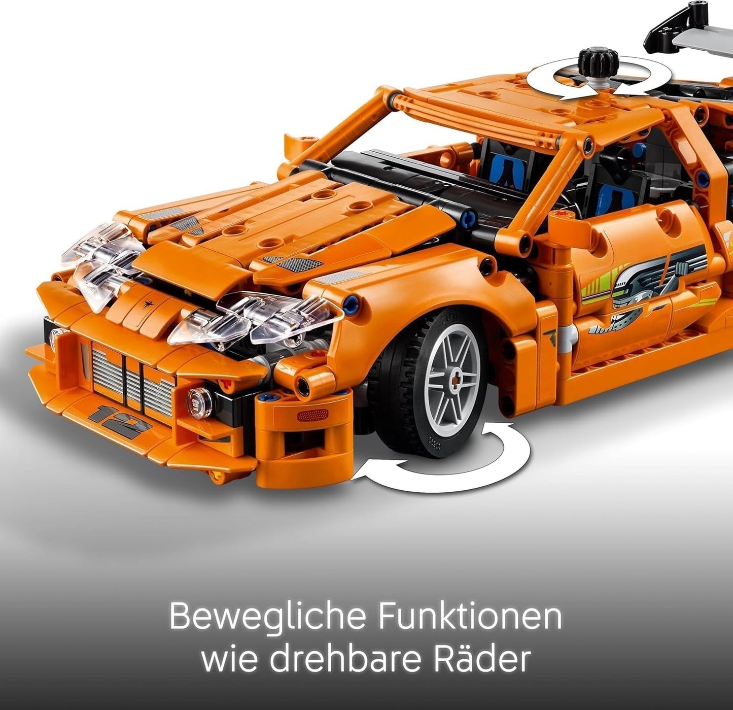 LEGO Technic Fast and Furious Toyota Supra MK4 - Leksaksbil - Med 6-cylindrig motor och öppningsbara dörrar - Modellset för pojkar och flickor över 9 år - Födelsedagspresentidé 42204 Byggset Beuche den LEGO-Store