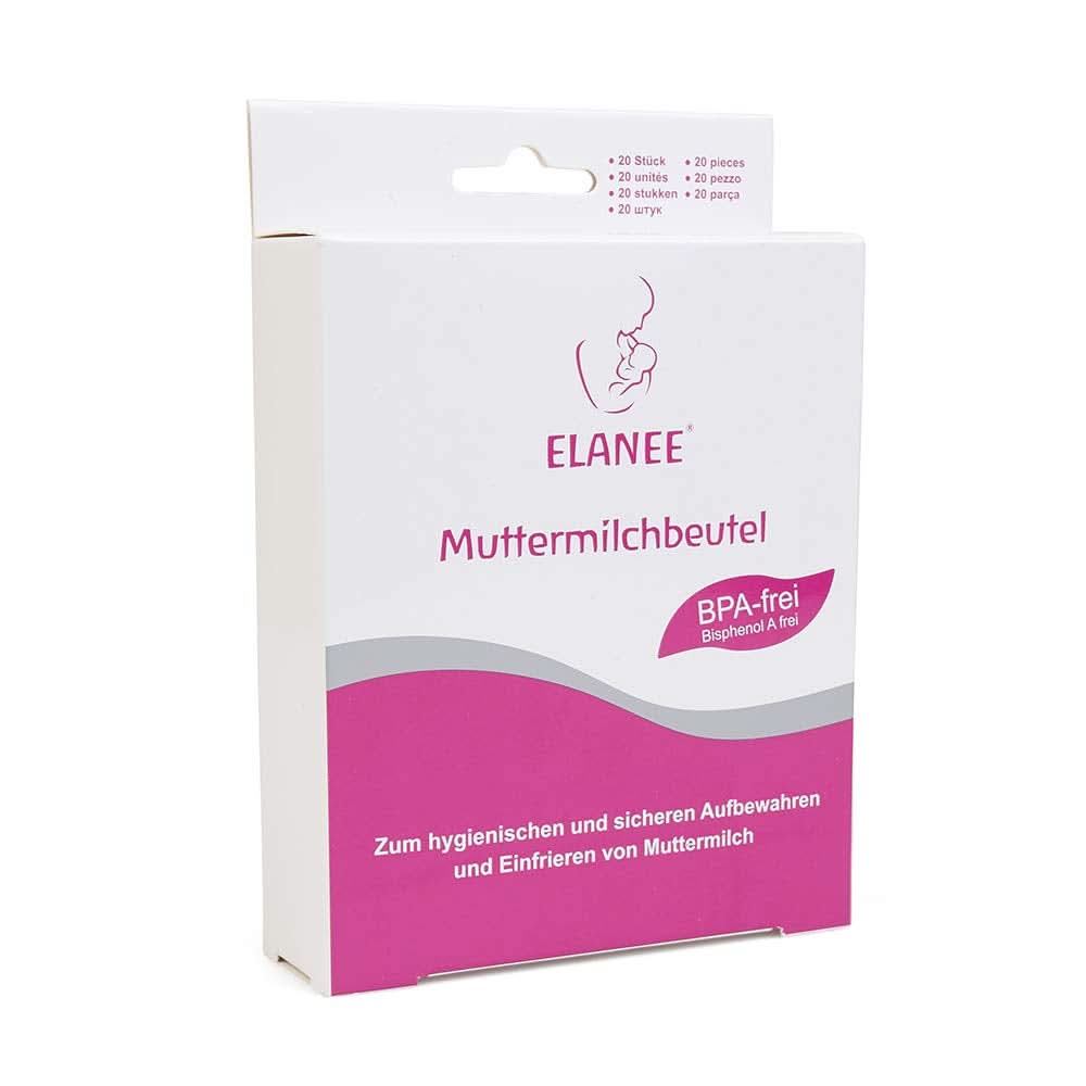 ELANEE bröstmjölkspåsar, med neutral smak och försteriliserade tillbehör Mat och amning Bebe Naty Shop