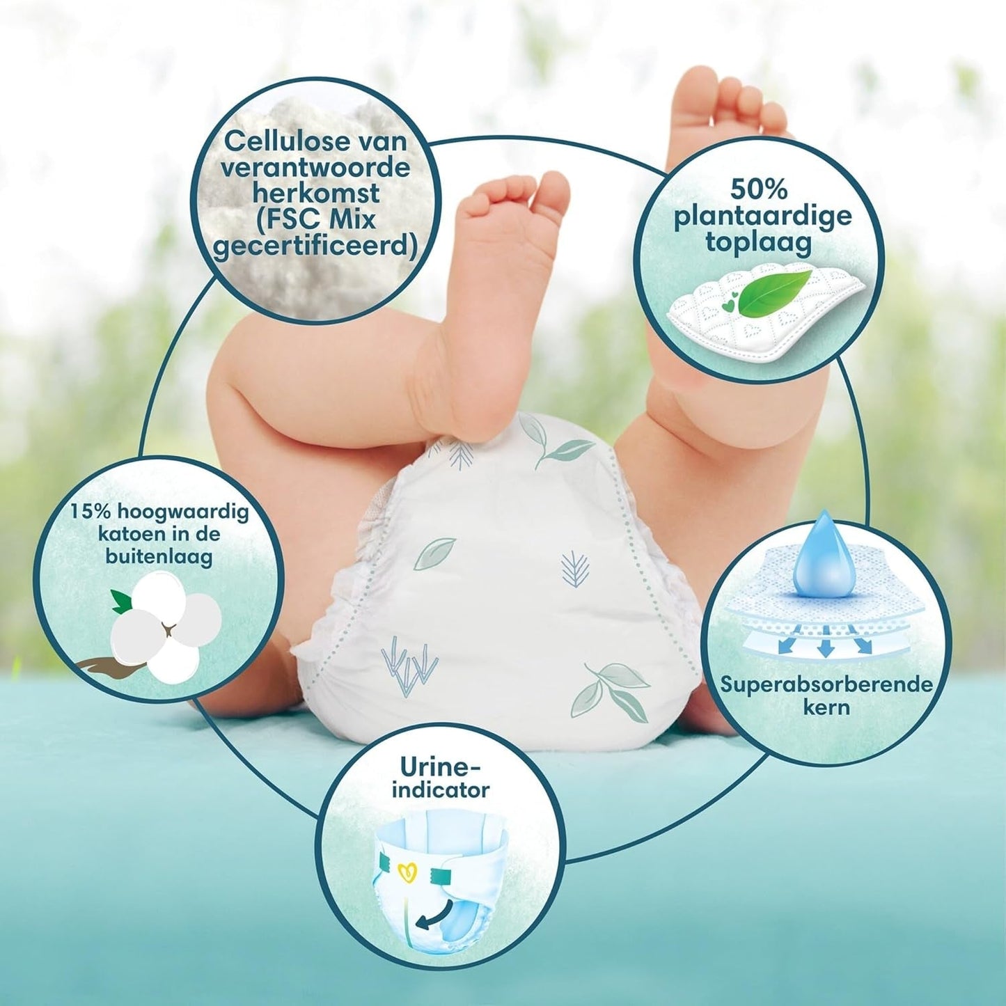Blöjor Pampers Harmony 80 storlek 4 (9-14 kg)