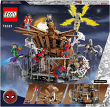 LEGO 76261 Marvel Spider-Man's Big Showdown, Spider-Man: No Way Home set med 3 minifigurer Peter Parker plus Green Goblin, Electro, Sandman, Ned, Doctor Strange och MJ, samlarmodell Byggset Besuche den LEGO-Store