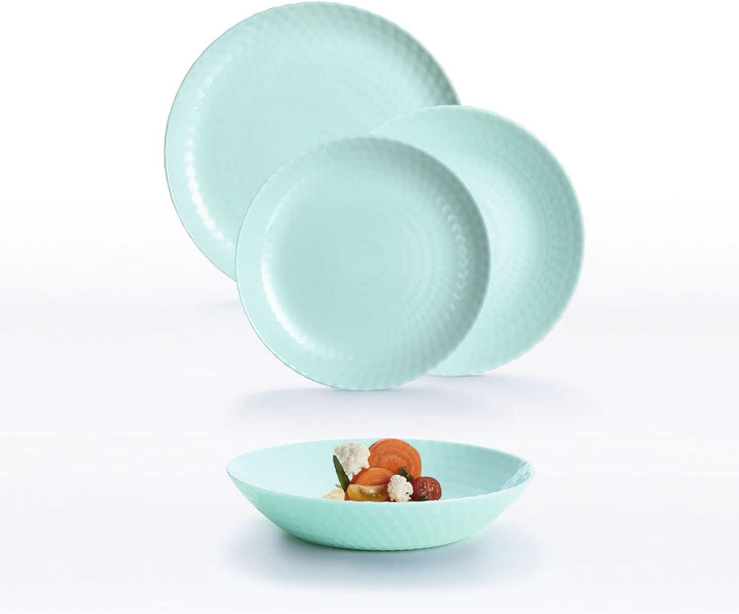 Pampille Turkos Opal servisset, 18 delar - 6 personer, turkos