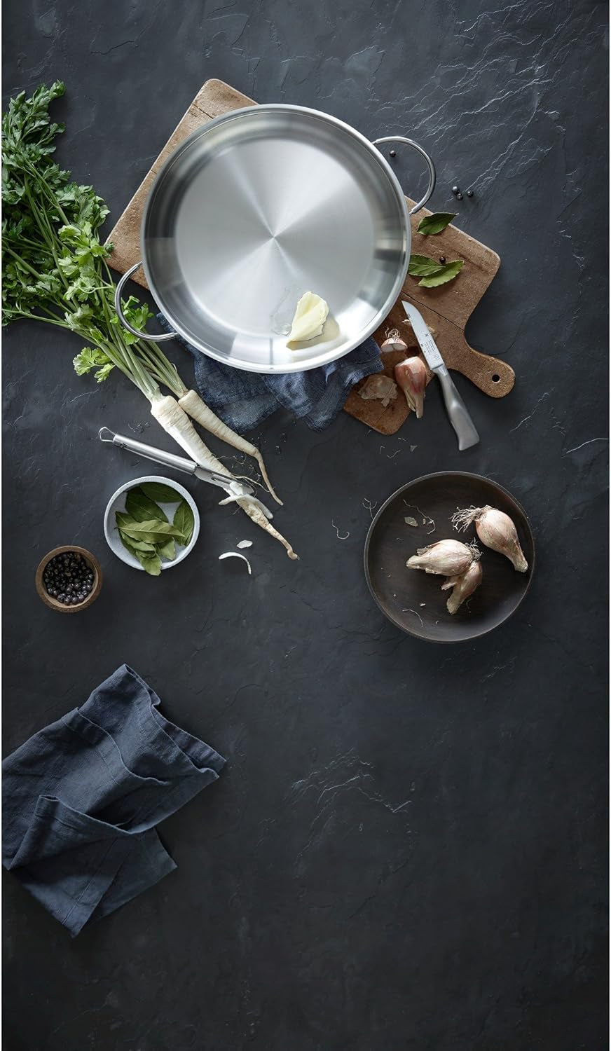 WMF Profi serverings-/stekpanna 28 cm induktion, Cromargan-panna i rostfritt stål, utan lock Grytor och stekpannor Naty Shop