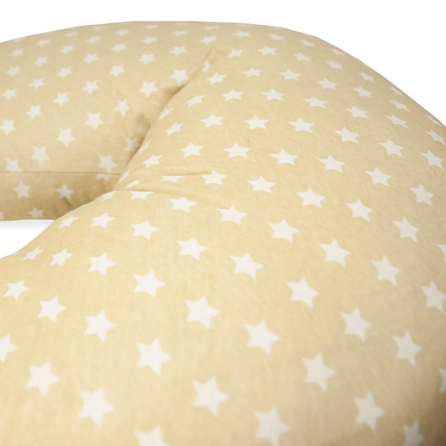 Amningskudde för nyfödda, XL, 100% bomullsöverdrag, avtagbar och tvättbar, Polyesterfyllning, Stjärnmotiv Tillbehör Mat och Amning Bebe Naty Shop