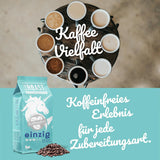 Blank Roast - EINZIG - 1 kg - Kaffeebohnen kafeinfrei - 100% Arabica aus Peru - schonend & umweltfreundlich entkoffeiniert - säurearm mit voller Crema - ideal för jede Zubereitungsart