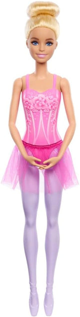 Barbie Ballerina docka Modeblond docka i avtagbar lila tutu med balettarmar och spetsiga skor HRG34
