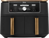 Ninja Foodi AF400EUCP MAX Dual Zone Air Fryer, 9,5 L Airfryer, 2 fack, med tång, non-stick beläggning Apparater Naty Shop Standardtitel