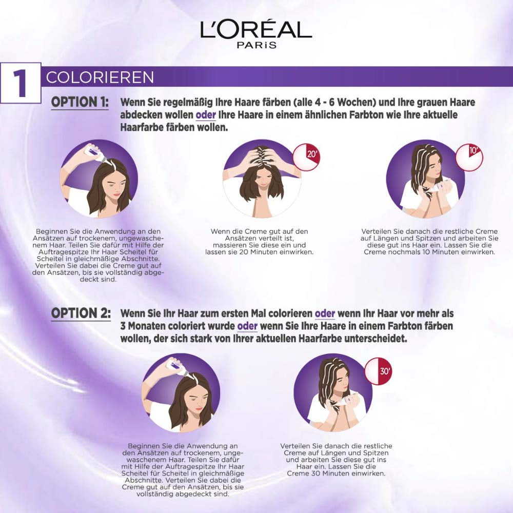 L'Oréal Paris Permanent hårfärgning med ultra coolt färgresultat, 100 % täckning av grått hår, satt med färg, schampo och vårdkräm, Excellence Cool Creme, nr 7.11 Ultra cool medium blond (blond) Naty Shop hårfärgning
