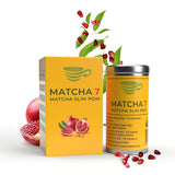 ® Ceremonial Matcha Powder X Granatäpple 100G [Stödjer viktminskning och ämnesomsättning] - Grönt te för en aktiv och hälsosam livsstil - Grönt te utan tillsatser (rent och naturligt)