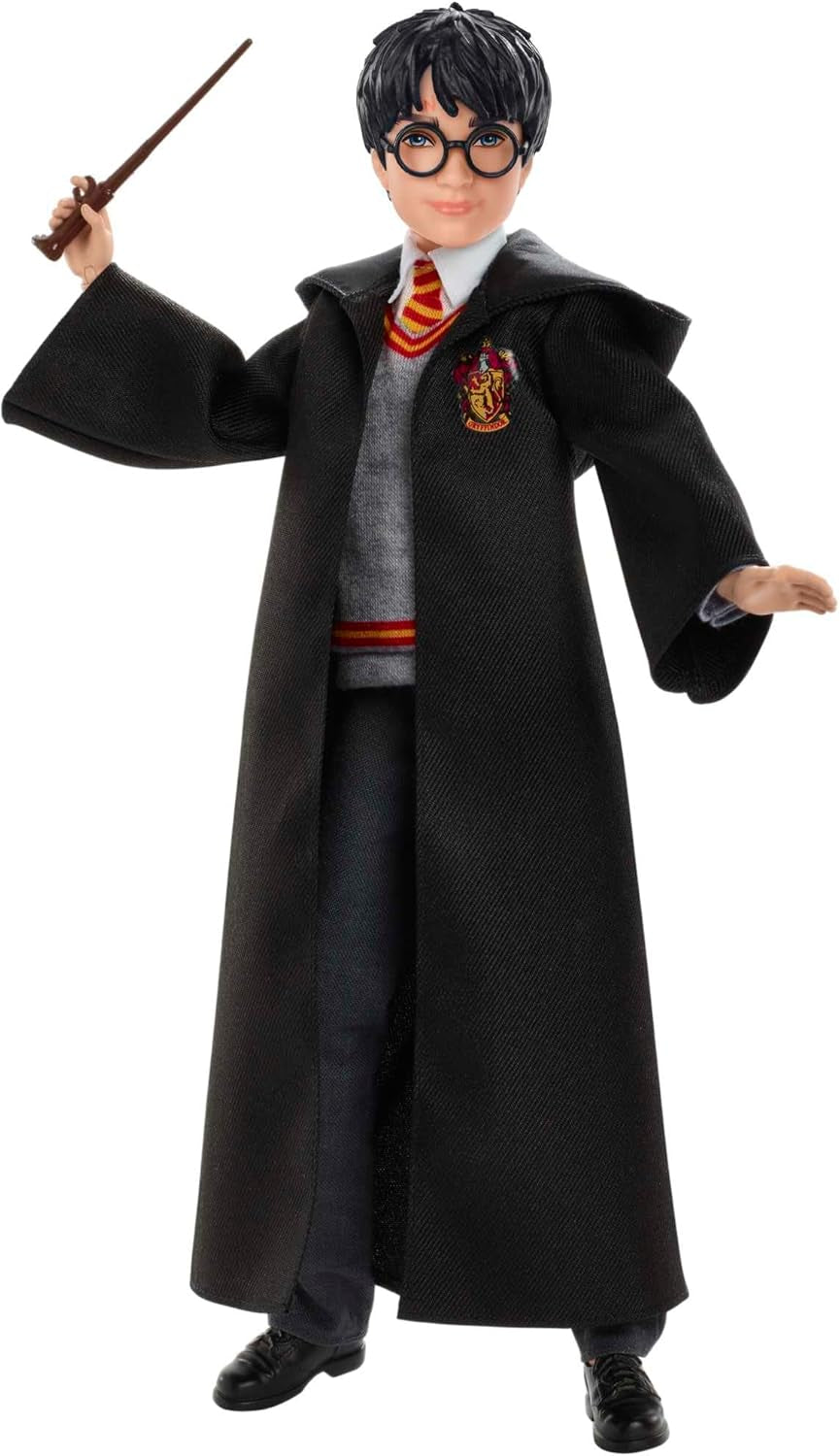 Mattel Harry Potter - Samlardocka (Ca 26 cm) med Hogwarts-uniform, Gryffindorrock och trollleksak från 6 år FYM50 Actionfigurer Naty Shop Enkelsäng