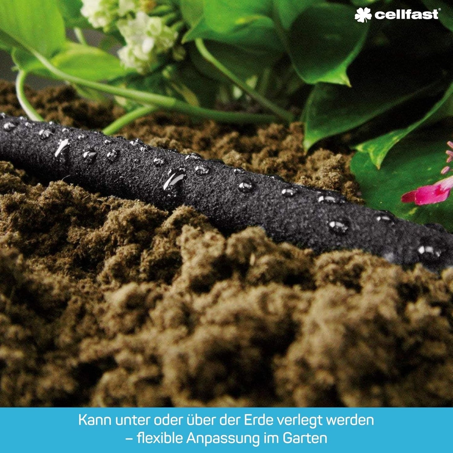 Droppbevattningsslang Bevattningsslang 1/2" 7,5 m 3-delad slangsats
