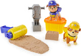 Rubble & Crew - Rubble & Mix Figur Action Figurer Set, 2 Byggleksaker och 85G Kinetic Byggsand, Leksak Lämplig för Barn 3 år och uppåt Action Figurer Naty Shop