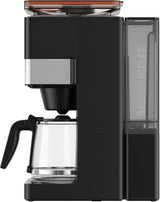 KRUPS Grind Aroma XL Espressobryggare, löstagbar konisk kvarn, Digital kontrollpanel, XL Kapacitet (1,5 L), Håll varm funktion, Glaskaraff, Svart/rostfritt stål, KM842810