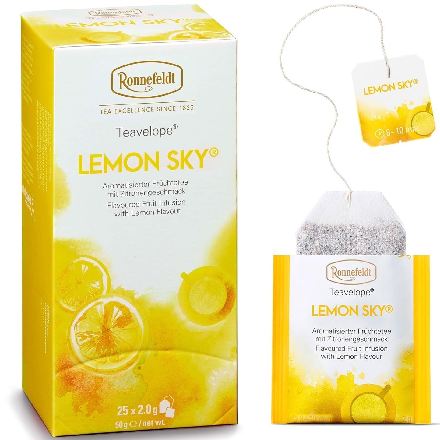 Teavelope "Lemon Sky" - Fruktte med citronsmak, 25 tepåsar, 50 g