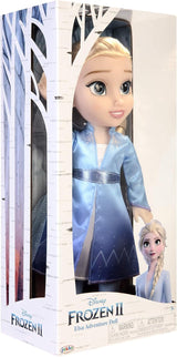 Disney Frozen 2 Elsa Travel Doll, 35 cm docka med kultfilminspirerad klänning, stövlar och långt flätat hår för extra lektid, för tjejer från 3 år och uppåt